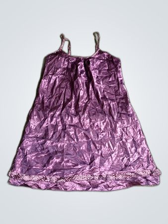 Purple Satin Chemise
