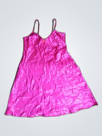Pink Satin Night Dress