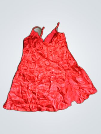 Red Satin Dress