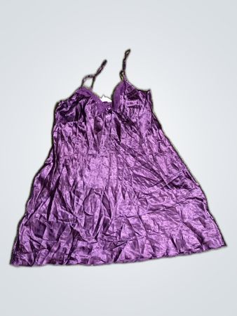 Purple Satin Dress