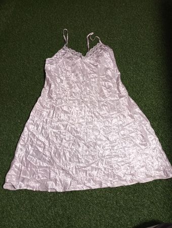 White Satin Dress