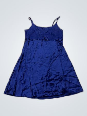 Blue Satin Chemise