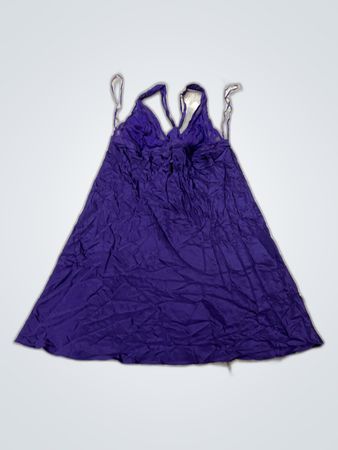 Purple Halter Neck Dress