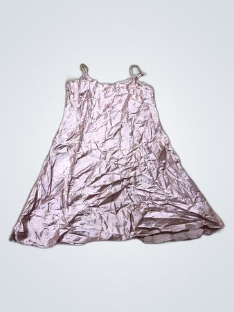 Anni Rolfi Pink Satin Dress