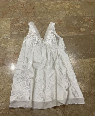White Satin Dress