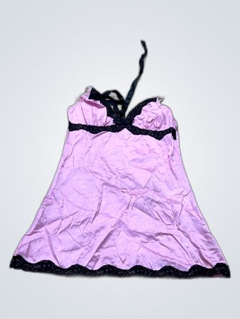 Pink Lace Trim Chemise