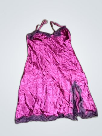 Spencer Purple Satin Slip Dress