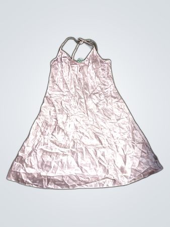 White Satin Dress