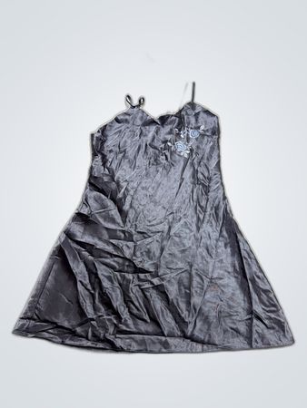 Gray Satin Chemise