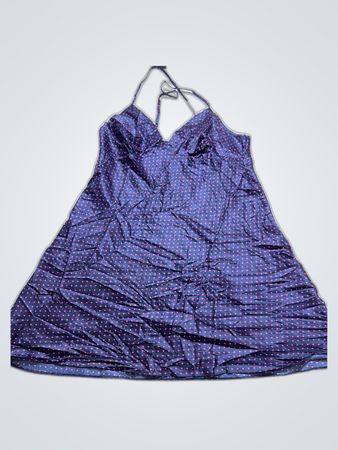 Navy Blue Polka Dot Pajama Top