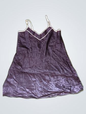 Sorbet Black Satin Slip Dress