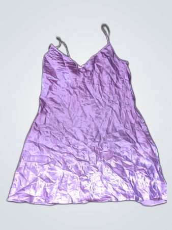 Purple Satin Dress