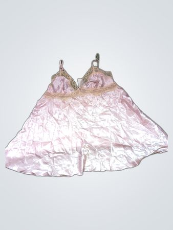 Pink Satin Chemise