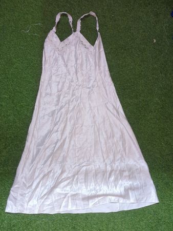 White Satin Nightgown