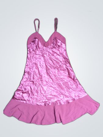 Pink Satin Chemise