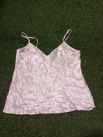 Pink Satin Camisole
