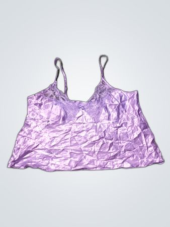 Purple Satin Camisole