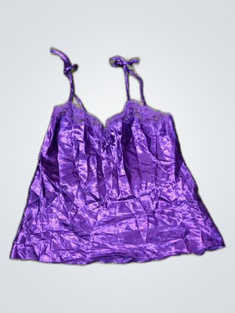 Purple Satin Top
