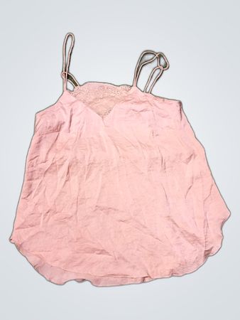 Pink Lace Trim Camisole