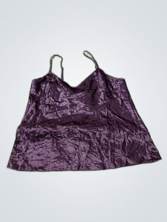 Purple Satin Cami Top