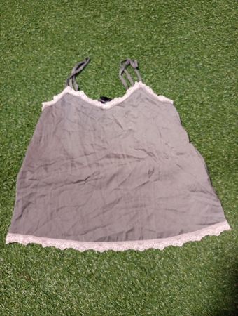 Grey Lace Trim Camisole