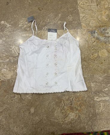 White Lace Trim Camisole