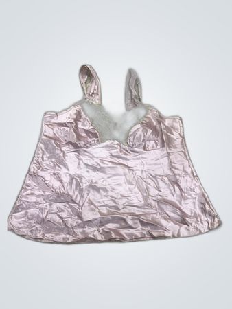 Pink Satin Bra