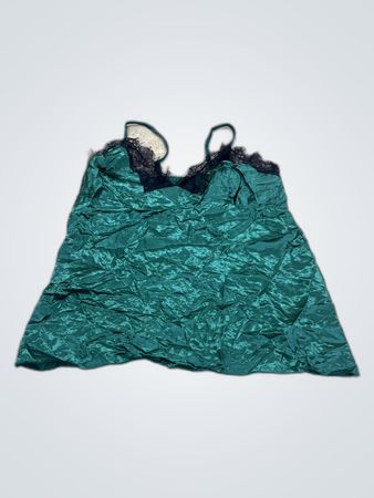 Green Satin Chemise