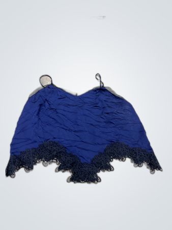 Blue Lace Trim Chemise