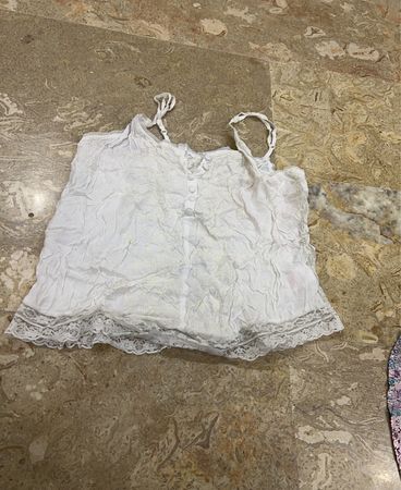 White Lace Trim Camisole