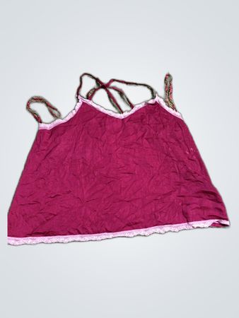 Pink Lace Trim Camisole