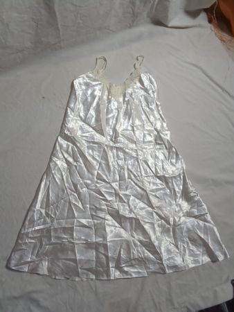 White Polyester Dress