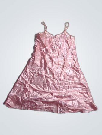 Pink Satin Dress