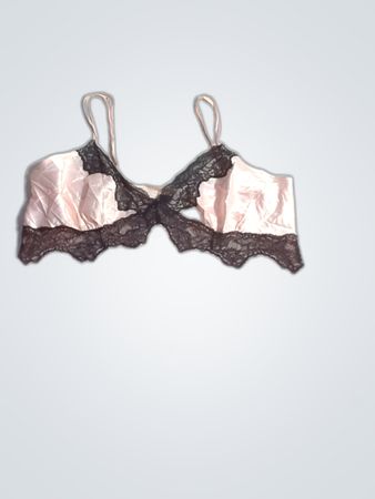 F&F Pink Satin Lace Trim Camisole Top