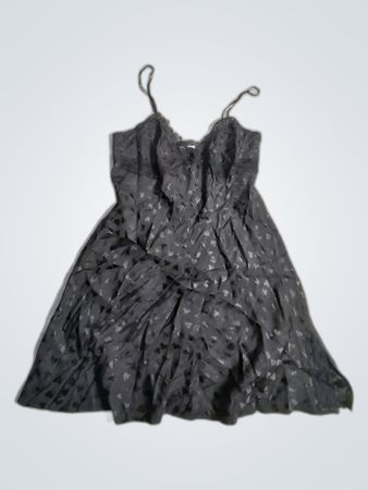 Amour Gray Heart Pattern Dress