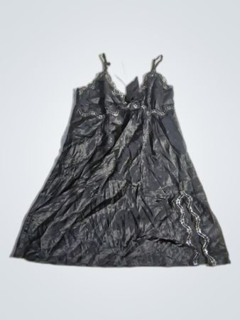 Black Satin Chemise