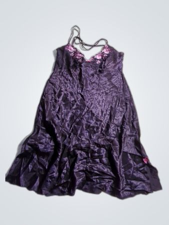 Purple Satin Nightgown