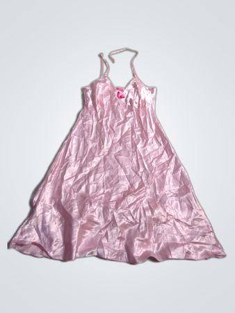 Pink Satin Dress
