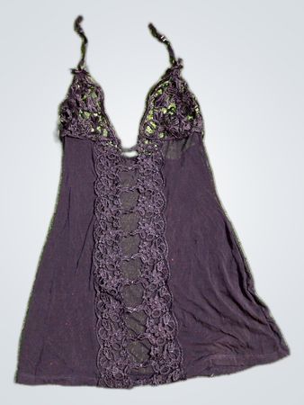 Black Lace Trim Dress