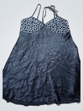 Black Nightdress with Lace Details