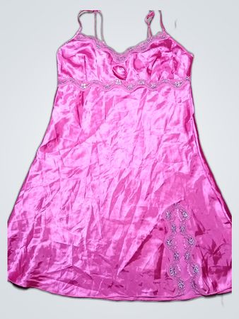 Secret Pink Satin Slip Dress