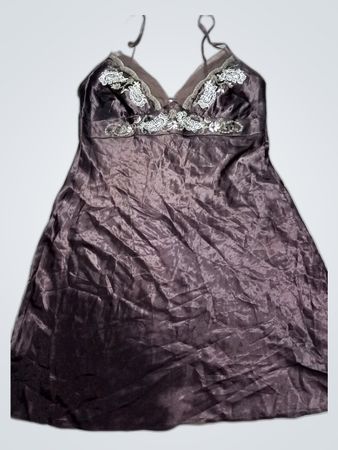 Brown Satin Nightgown