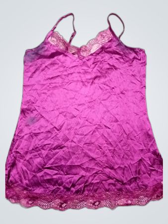 Pink Lace Trim Camisole