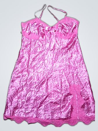 Pink Satin Chemise