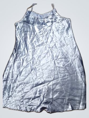 Blue Satin Chemise