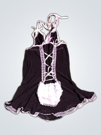 Black Lace Trim Romper