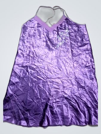 Purple Satin Dress