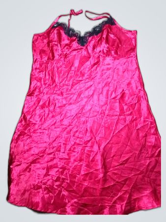 Pink Satin Nightgown