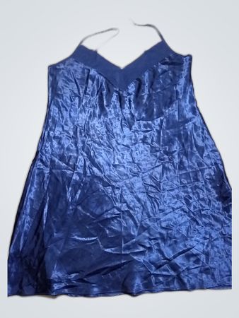 Blue Satin Nightdress