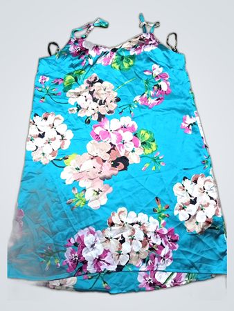 Floral Satin Slip Dress